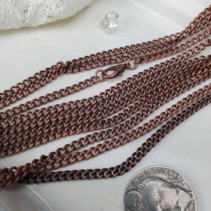 Copper Curb Chain