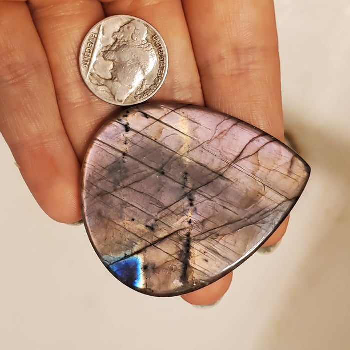 Mauve Labradorite Cabochon, 3