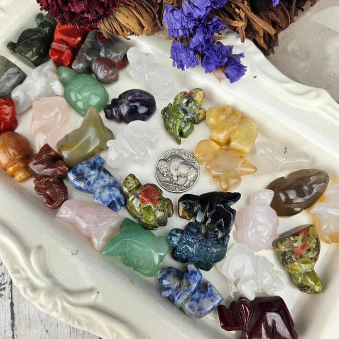 Mini Crystal Animal Carvings