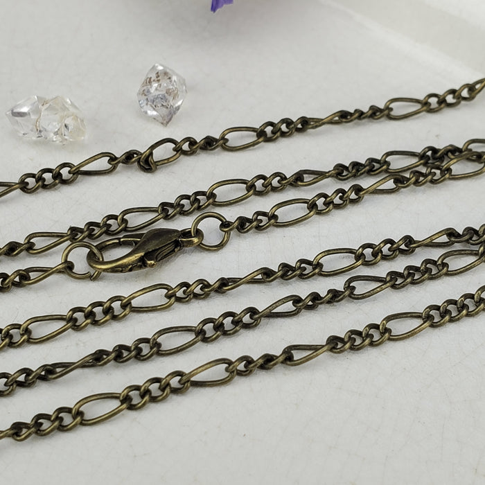 Antique Brass Figaro Chain