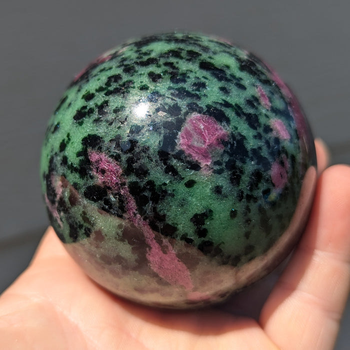 Wholesale lot of Ruby Zoisite Spheres, 11 pieces