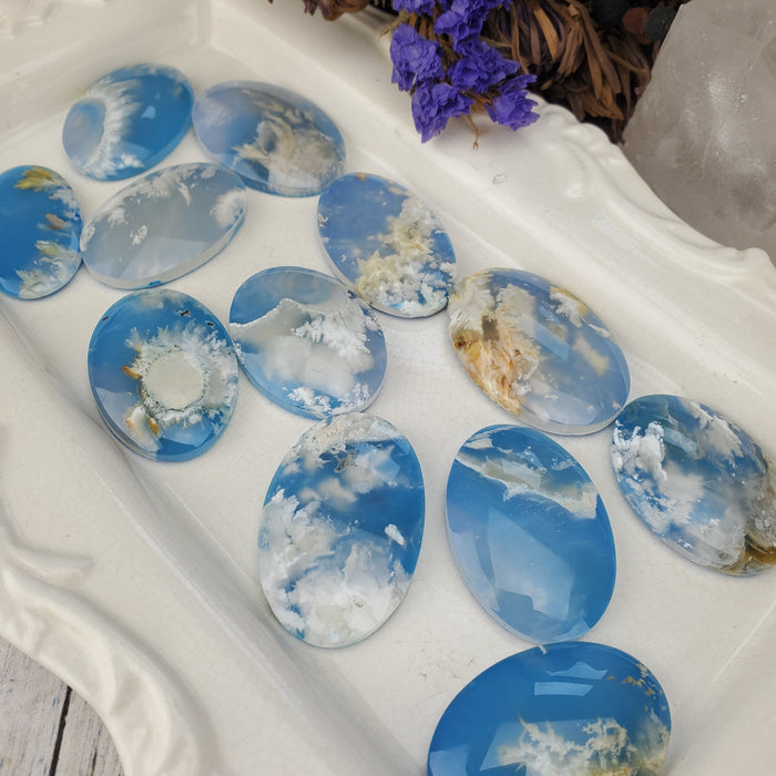 Summer Sky Doublet Oval Cabochons