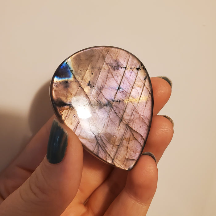 Mauve Labradorite Cabochon, 3