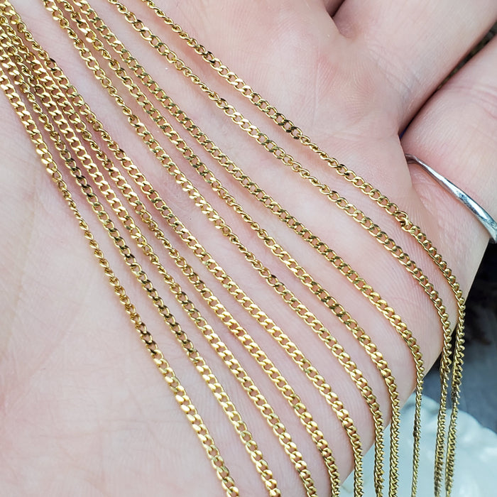 Gold Dainty Cable Chain