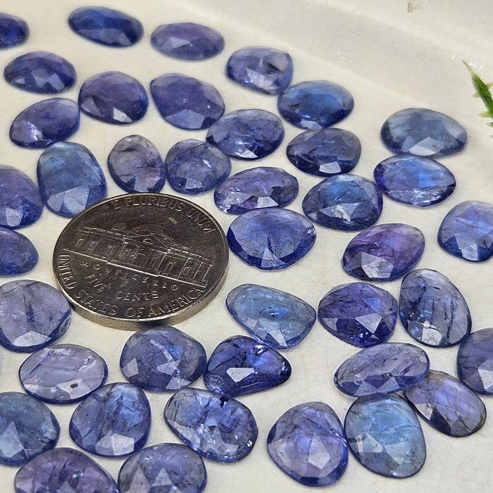 Tanzanite Rose Cut Cabochons