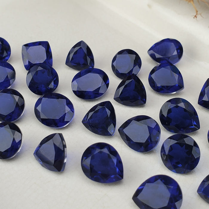 Color Shift Sapphire Faceted Doublets