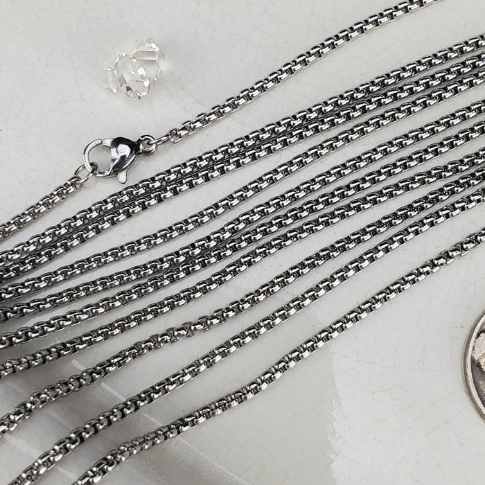 Stainless Steel Rounded Box Chain