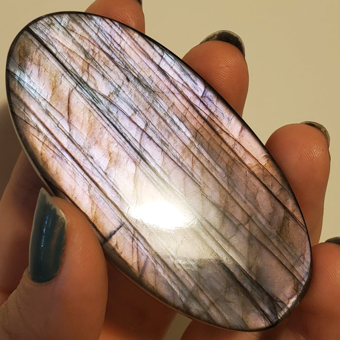 Mauve Labradorite Cabochon, 6