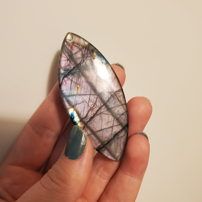 Mauve Labradorite Cabochon, 4