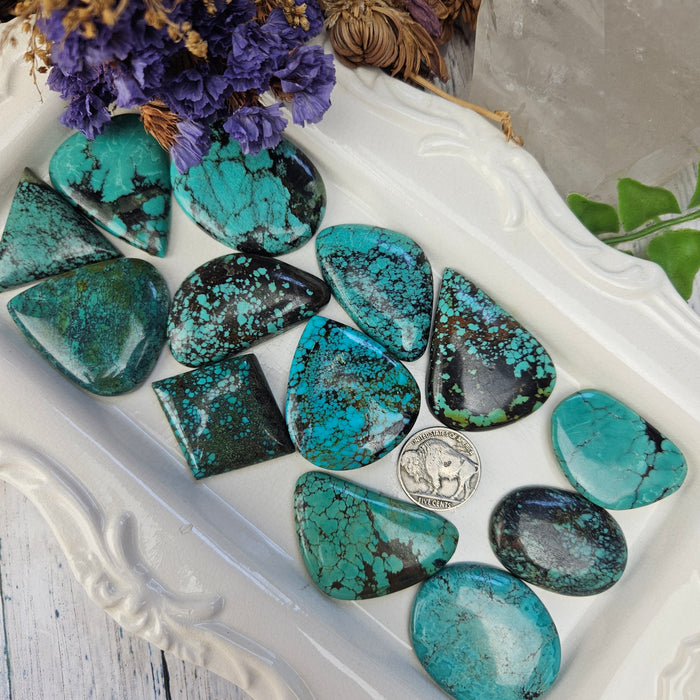 Tibetan Turquoise Cabochons, large