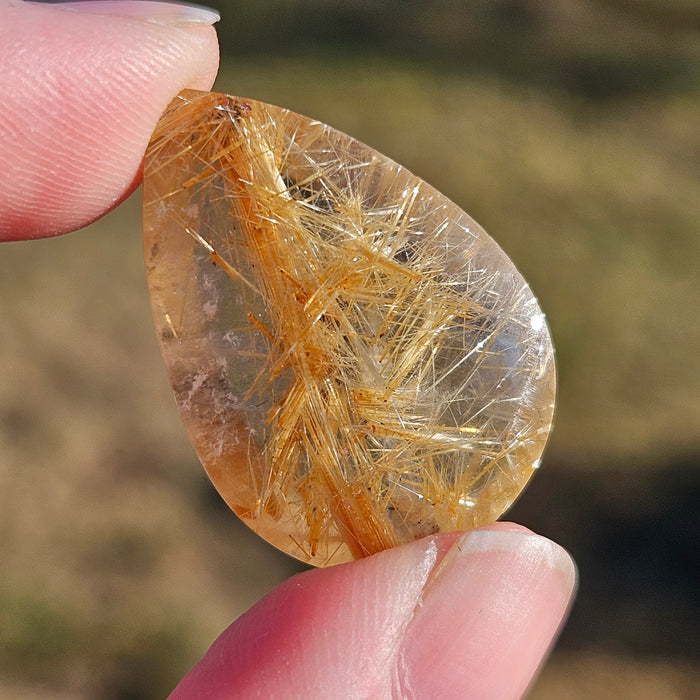 Golden Rutile Cabochon, 5