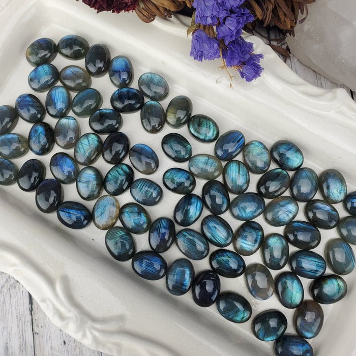 Labradorite Oval Cabochons, 12x16mm