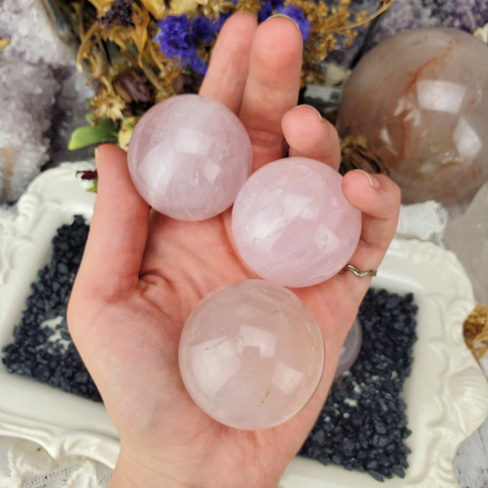 Rose Quartz Spheres