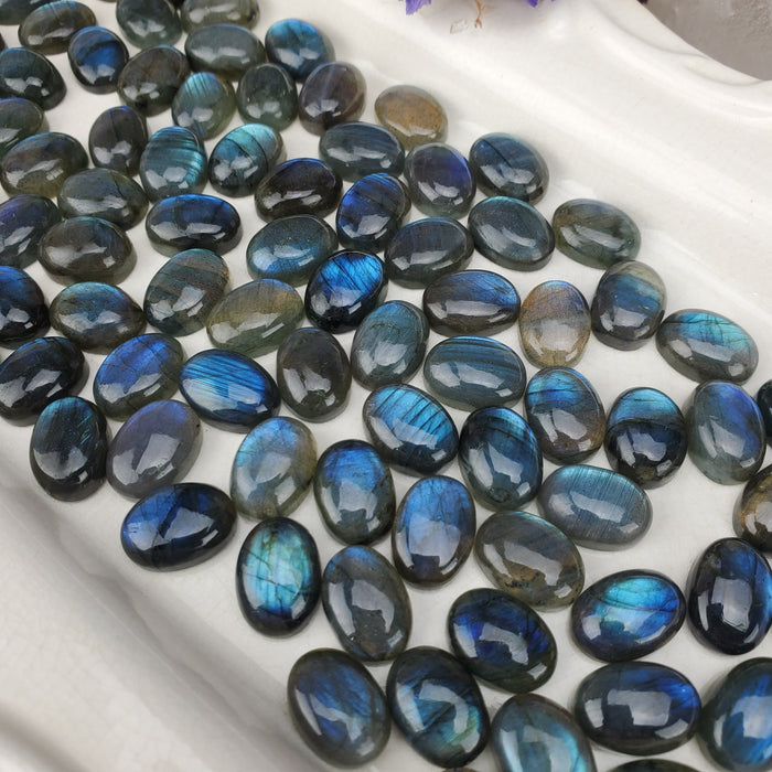 Labradorite Oval Cabochons, 10x14mm