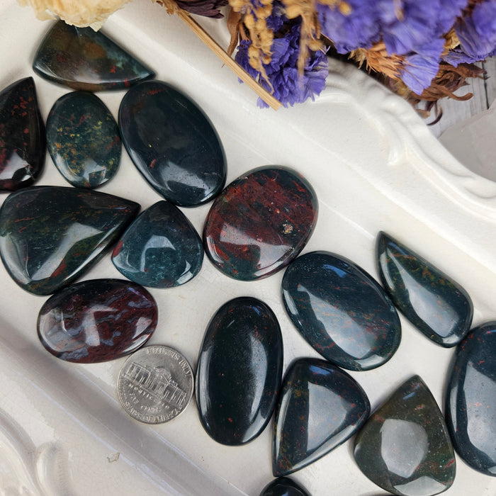 Bloodstone Cabochons