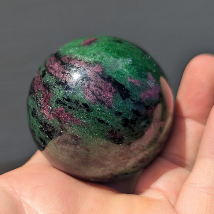 Wholesale lot of Ruby Zoisite Spheres, 11 pieces