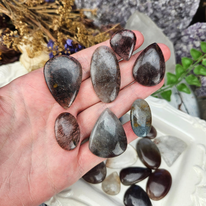 Red Rutilated Quartz Cabochons