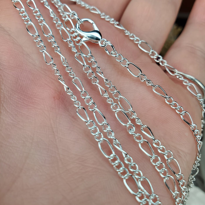 Silver Figaro Chain