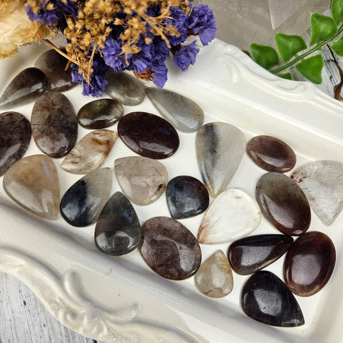 Red Rutilated Quartz Cabochons