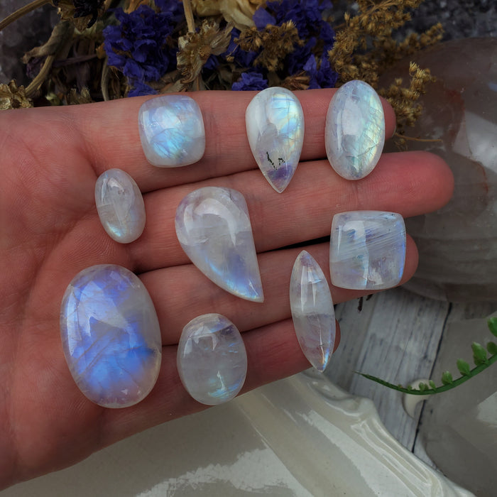 Moonstone Cabochons, second quality