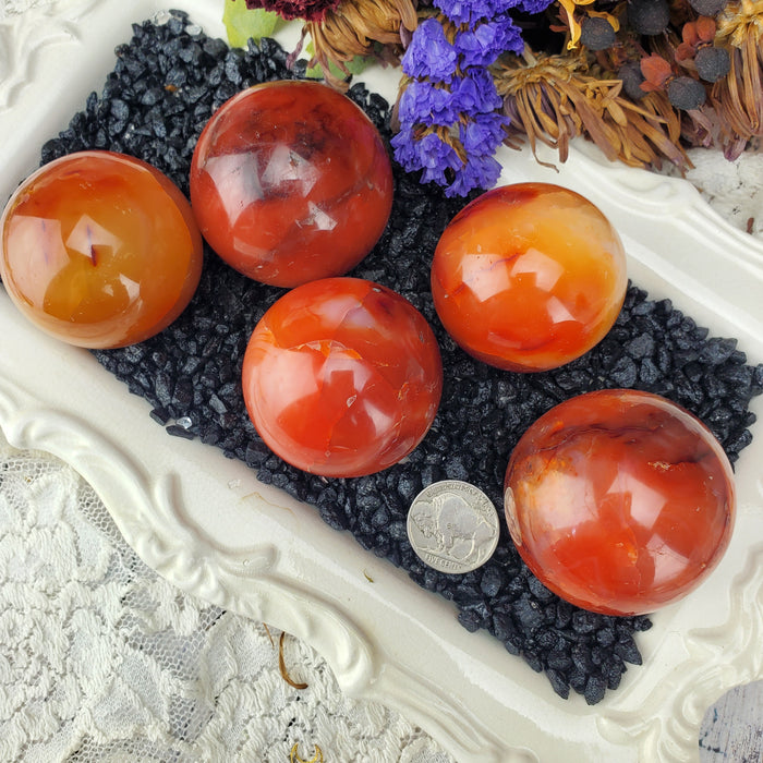 Carnelian Spheres