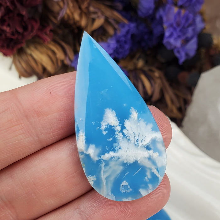 Summer Sky Doublet Teardrop Cabochons