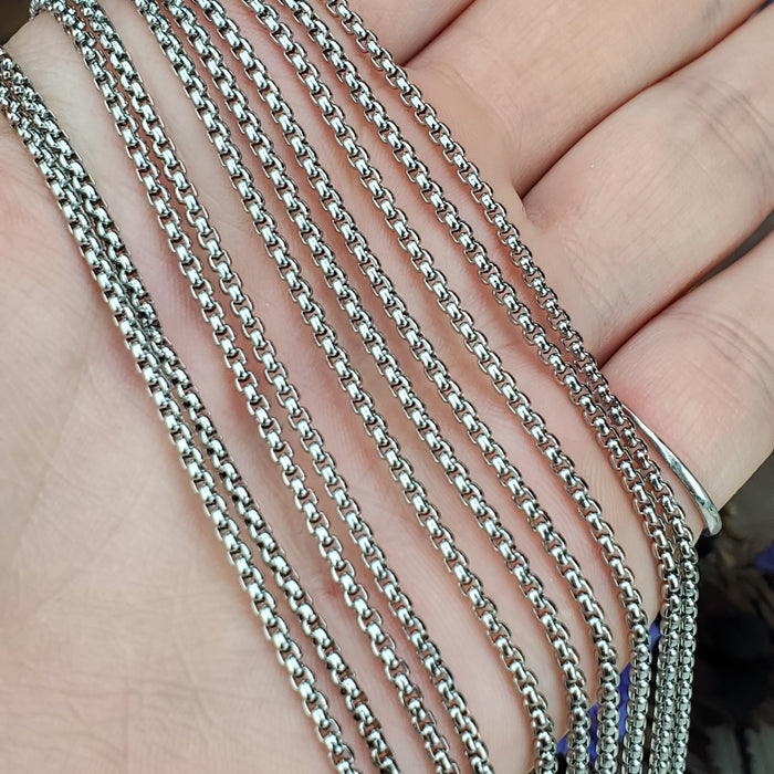 Stainless Steel Rounded Box Chain