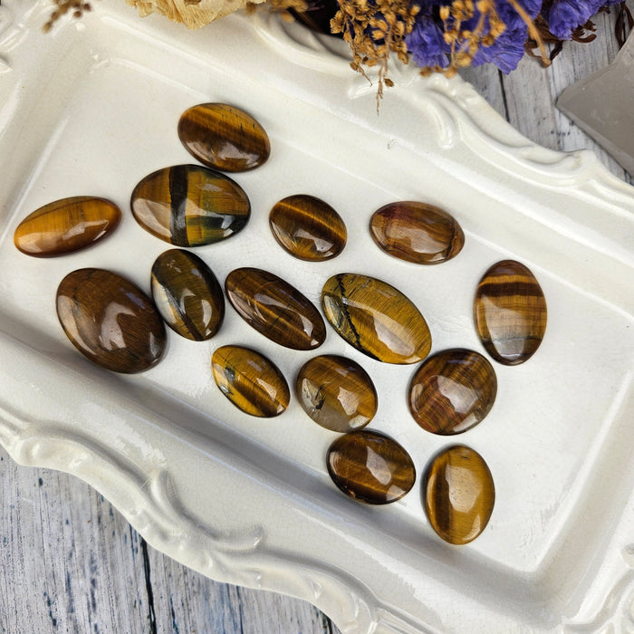 Tigers Eye Oval Cabochons