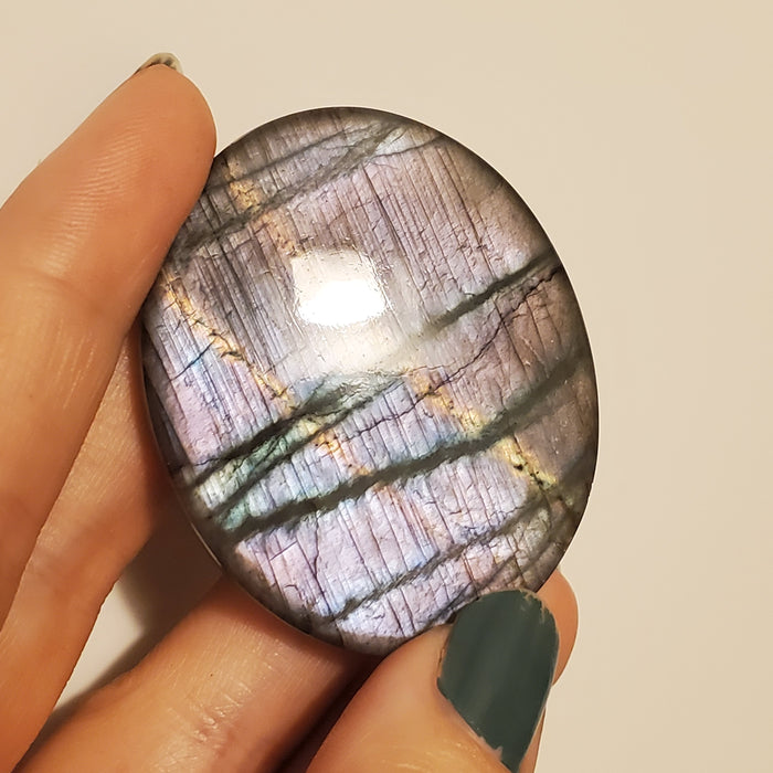 Mauve Labradorite Cabochon, 10