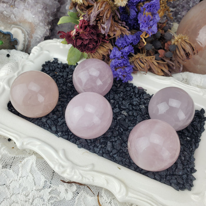 Rose Quartz Spheres