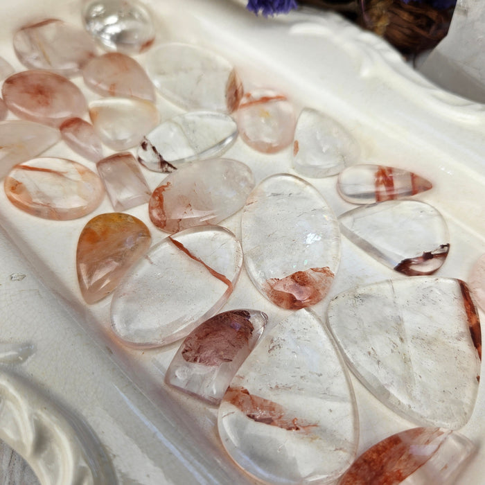 Hematite Quartz Cabochons