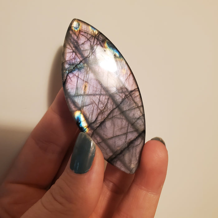 Mauve Labradorite Cabochon, 4