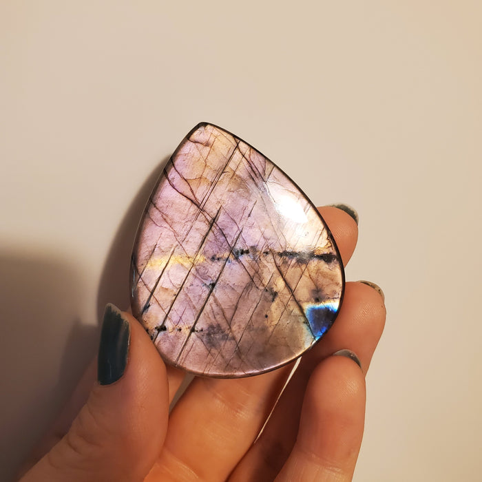 Mauve Labradorite Cabochon, 3