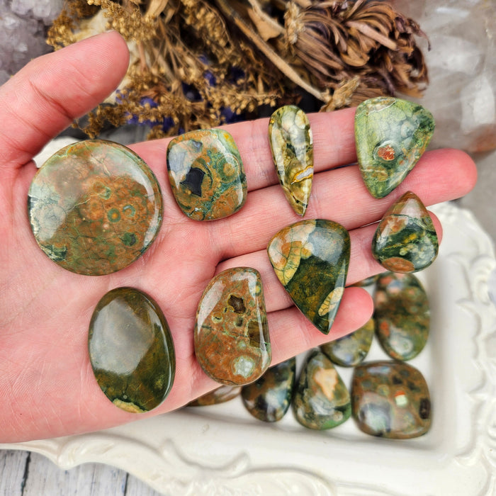 Rainforest Jasper Cabochons