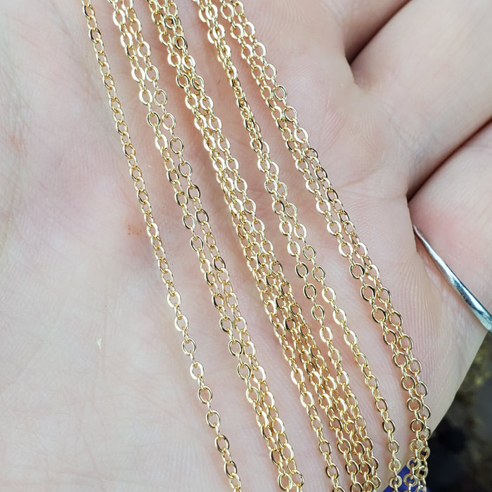 Gold Dainty Cable Chain