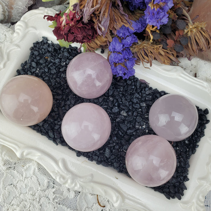 Rose Quartz Spheres