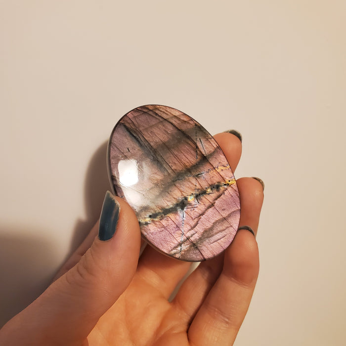 Mauve Labradorite Cabochon, 2