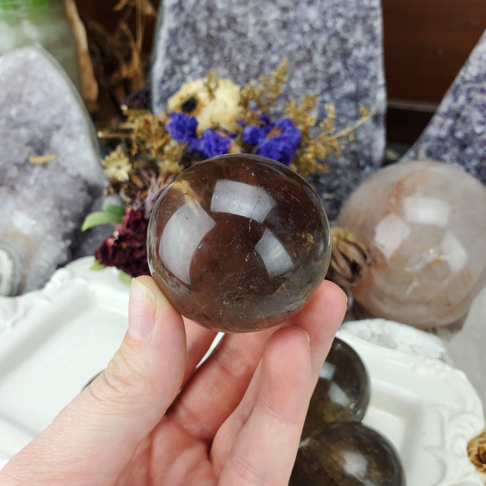 Smoky Quartz Spheres