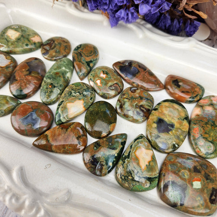 Rainforest Jasper Cabochons