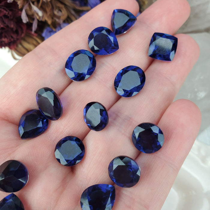 Color Shift Sapphire Faceted Doublets