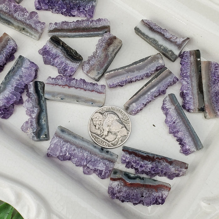 Uruguay Amethyst Agate Long Slices, small