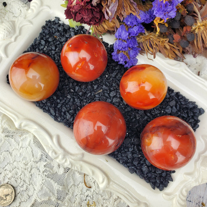 Carnelian Spheres