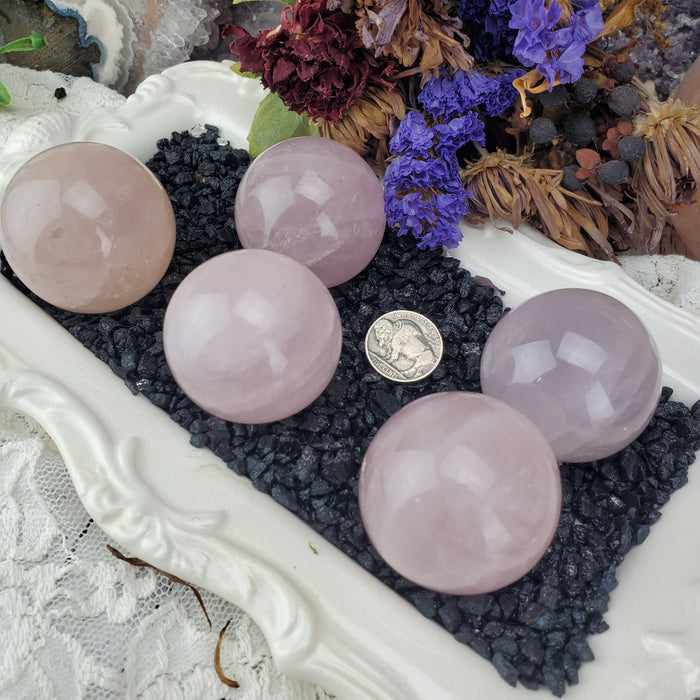 Rose Quartz Spheres