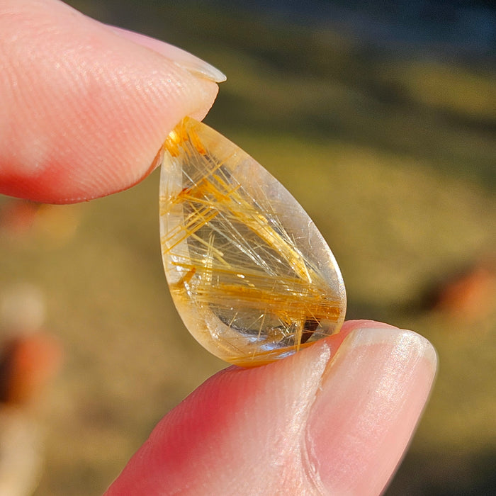Golden Rutile Cabochon, 7