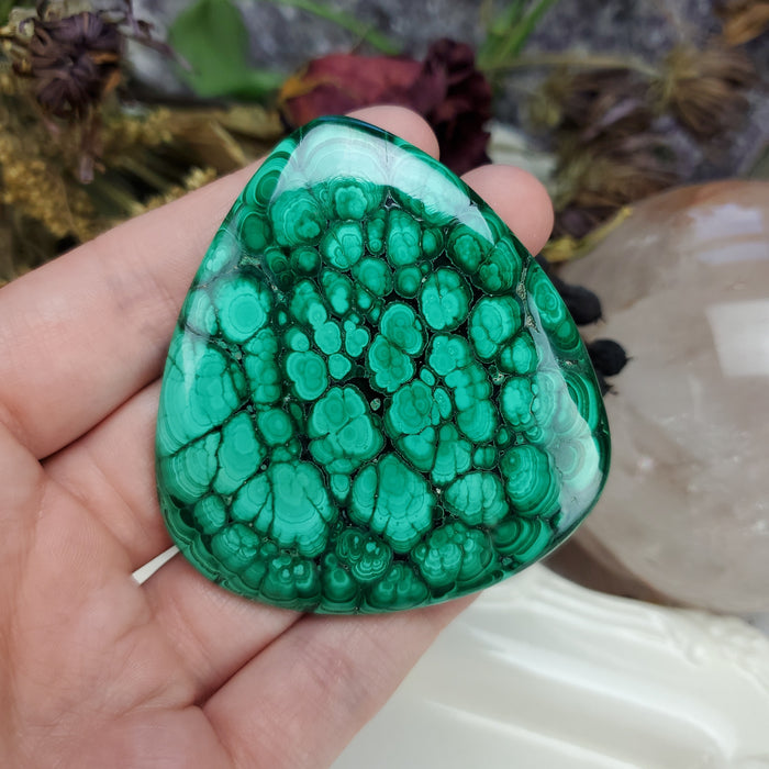 Malachite Cabochon, 8