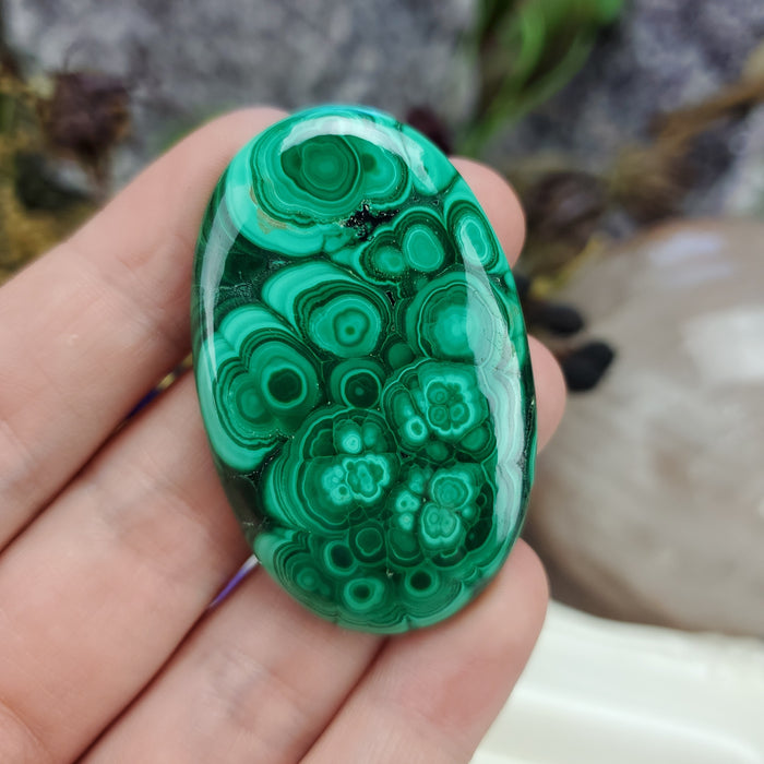 Malachite Cabochon, 23