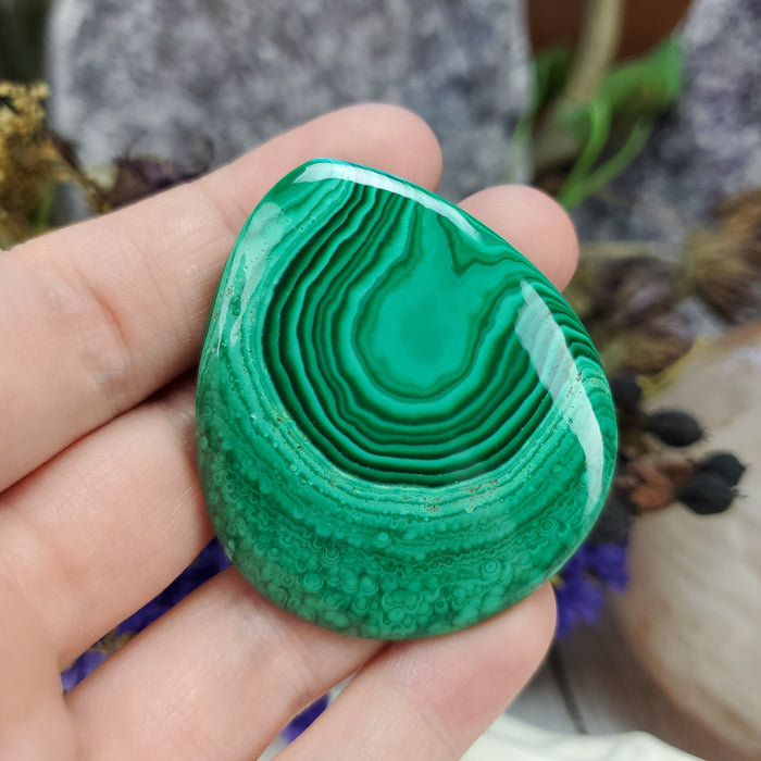 Malachite Cabochon, 24