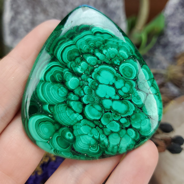 Malachite Cabochon, 13