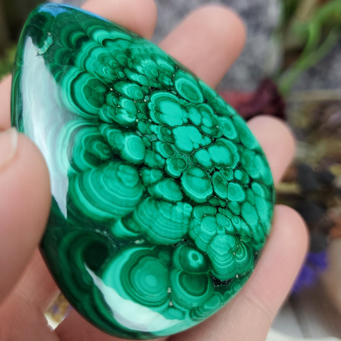 Malachite Cabochon, 13