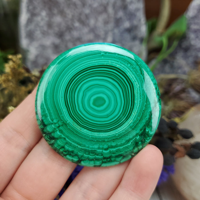 Malachite Cabochon, 2